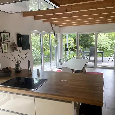 Modernes Holzhaus Im Skandinavischen Stil Mit Grossem Garten Und Sauna Hébergement de vacances